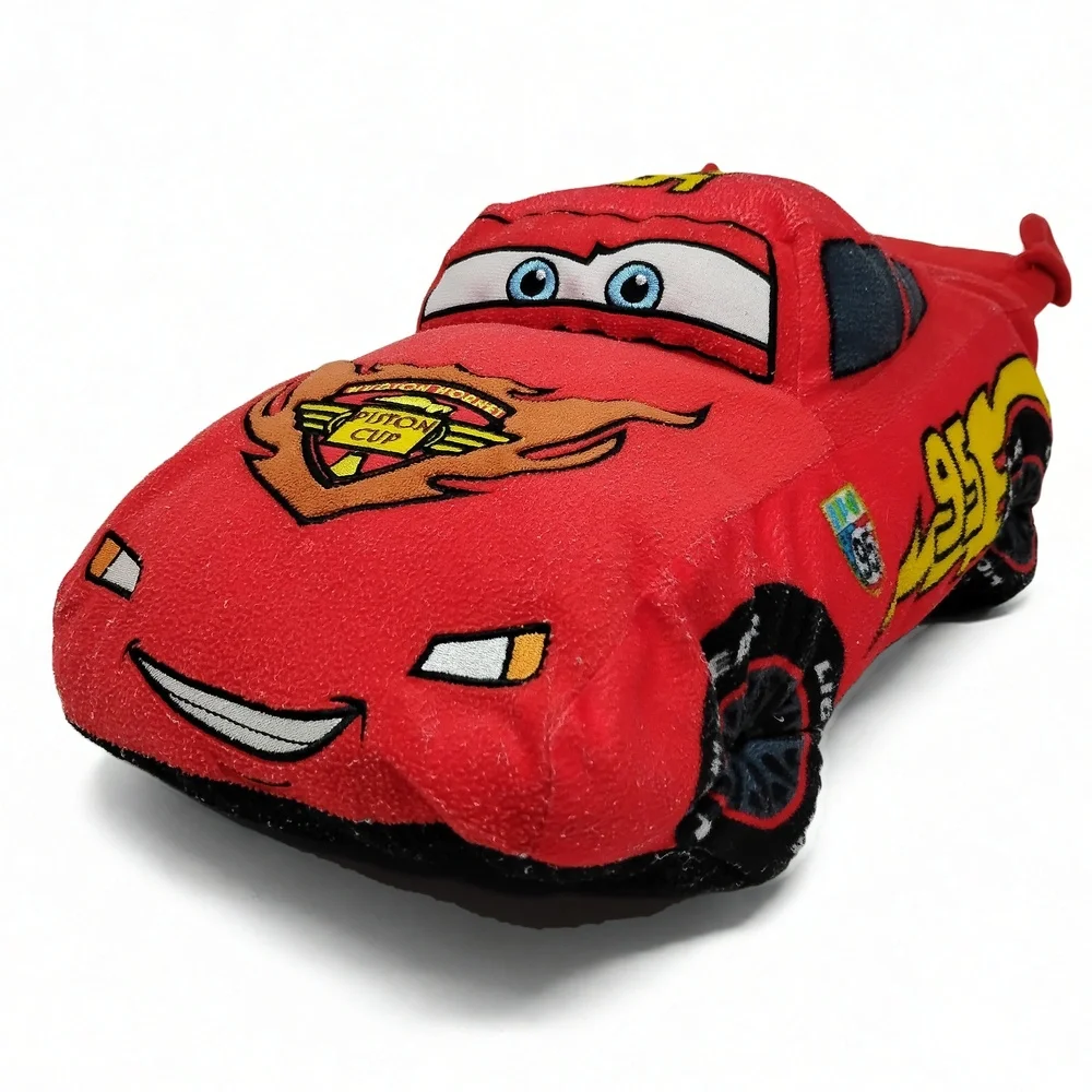 Disney Pixar Cars 2 Lightning McQueen Plush Slippers Kids Home Shoes 19 Inch